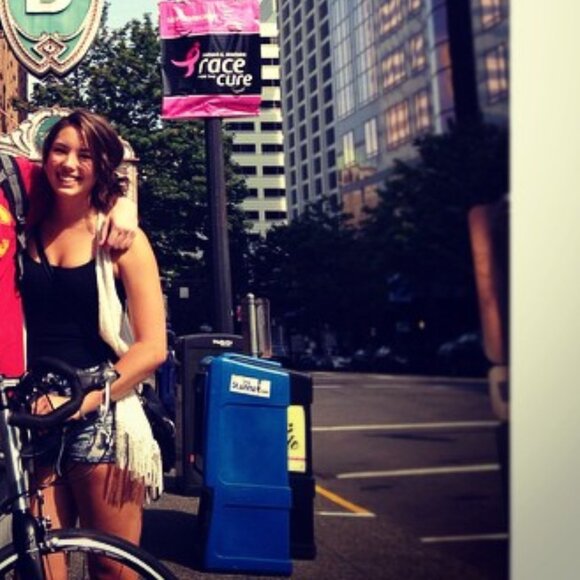 Boho Chic Knit White Vest (Large) - Picture 3 of 3